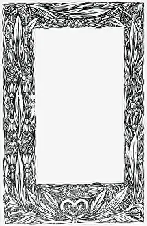 Image of Frame with Floral Motif