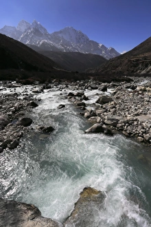 Khumbu Gallery: The Imja Khola river valley, Dingboche Pass