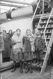 Three Immigrant Children on Boat