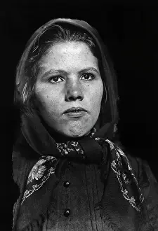 Blouse Prints: Immigrant Woman Wearing a Scarf