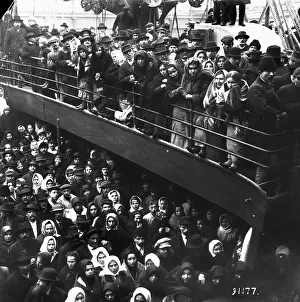 Immigrants on Deck of the S. S. Prince Frederick Wilhelm