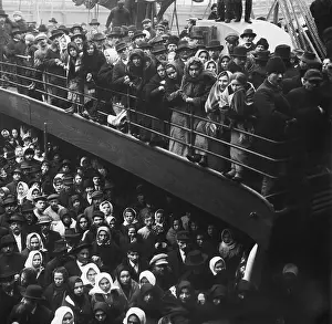 Traveling Prints: Immigrants on Deck of S.S. Prince Frederick Wilhelm