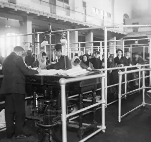 Scarf Prints: Immigrants Having Papers Checked at Ellis Island