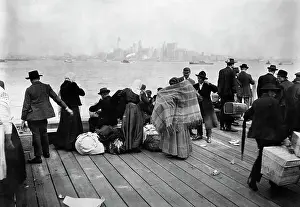 Immigrant Prints: Immigrants Waiting On Ellis Island