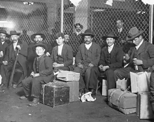 Italian Prints: Immigrants Waiting at Ellis Island