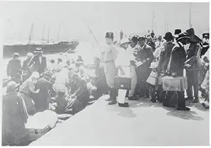 Palestine Prints: Immigrants Waiting at Port