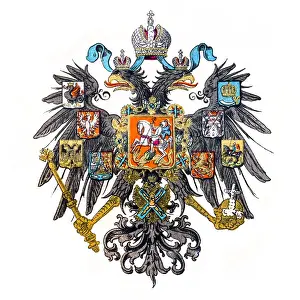 Curve Prints: Imperial Russia emblem