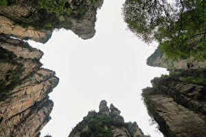 Impressive mountain needles in Zhangjiajie national park
