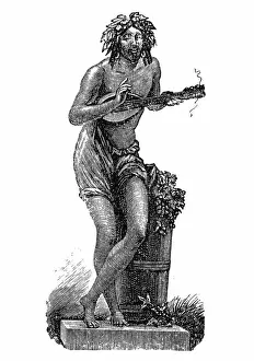 Prints of Illustration of Improviser, by Francisque Joseph Duret Famous Music Composer Prints: Improviser, by Francisque Joseph Duret