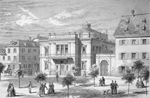 Heritage Buildings Prints: The Imthurneum Theatre in the City of Schaffhausen