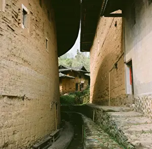 Fujian Province Prints: In-between Hakka Earthen Tulou Buildings
