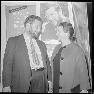 Lobby Prints: Ina Balin & Peter Ustinov In Lobby/Theat