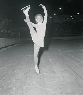 Cologne Prints: Ina Bauer Performing a Skating Figure