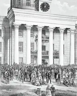 Inauguration Prints: Inauguration of Jefferson Davis