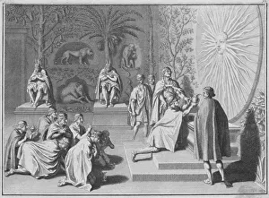 Priest Prints: Incas Consecrating Their Offerings to the Sun by Bernard Picart