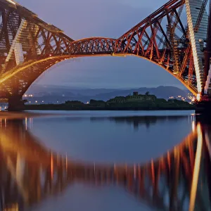 Forth Railway Bridge Collection: Inchgarvie Island View