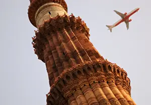 Delhi Prints: Indian Aviation & Qutub Minar India