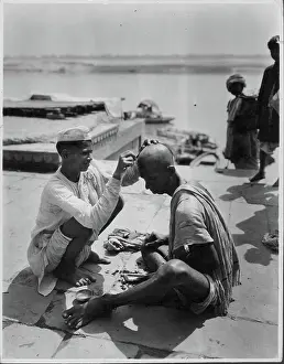 Lac0060 Prints: Indian Barber