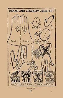 Designs Prints: Indian and Cowboy Gauntlet