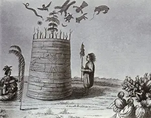 Native North American Prints: Indian Initiation Ceremony