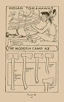 Native American Prints: Indian Tomahawks