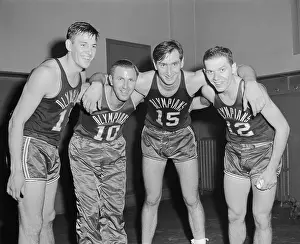 Basketball Team Prints: Indianapolis Olympians Basketball Players