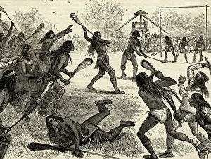Indians Playing Lacrosse