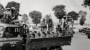 Jakarta Prints: Indonesian Police Transporting Protest Group