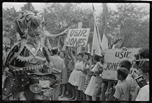Jones Prints: Indonesian Youth Rallying Against America