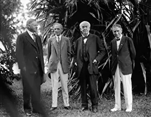 Firestone Prints: Industrialists Attending Birthday of Thomas Edison