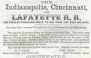 T1710655 Prints: Indy Cinn & Lafayette Railroad