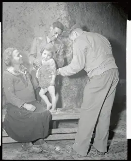 Naples Prints: Infant Being Examined for Lice