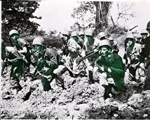 Alliance Prints: Infantry Advancing; Wwii