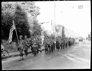 Landing Prints: Infantry Marching Through Algiers