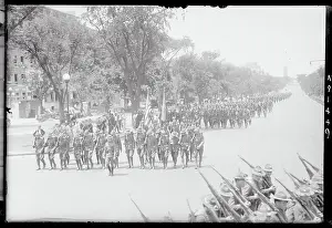 Infantry Prints: Infantry Regiments March in Brooklyn