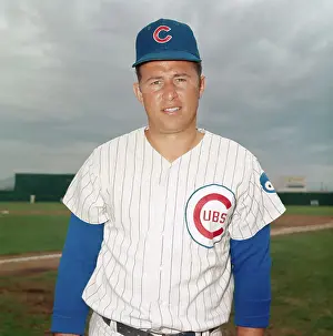 Infielder Prints: Infielder Ron Santo of the Chicago Cubs