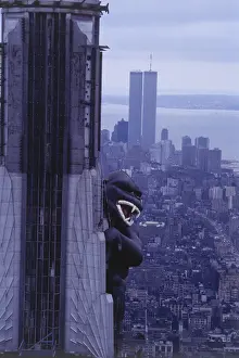 Inflatable King Kong Climbing Empire State Building