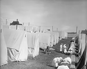Maine Prints: Influenza Camp in Maine