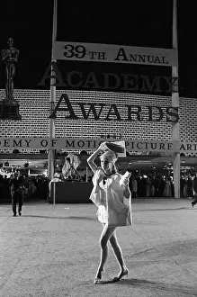 Rain Prints: Inger Stevens Outside Academy Awards