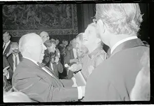 Ingrid Bergman and Alfred Hitchcook