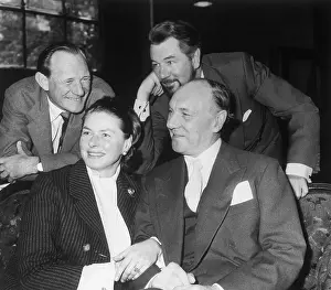 Ingrid Bergman with Howard, Richardson, and Redgrave