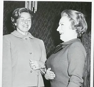 Ingrid Bergman and Mildred Natwick Laughing