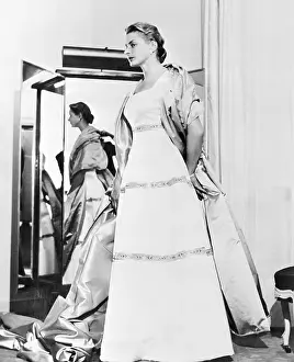 Ingrid Bergman Modeling Gown