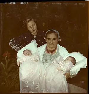 Ingrid Bergman Observing her Twins