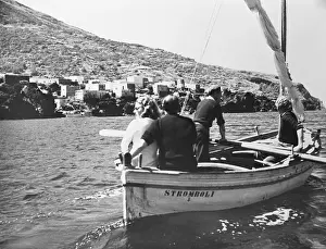Stromboli Prints: Ingrid Bergman and Roberto Rossellini Touring Stromboli Island