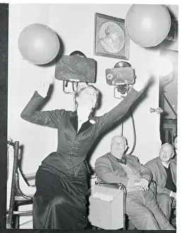 Ingrid Bergman Toying With Balloons