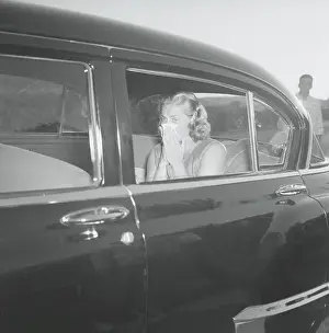 Ingrid Bergman Traveling by Car
