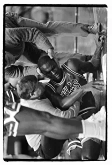Richfield Prints: An Injured Michael Jordan is Looked After by Officials