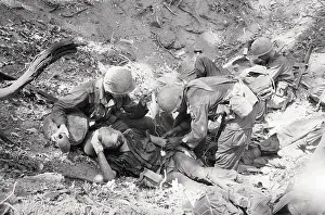 Injured Soldier in Vietnam War