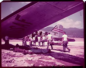 Injured Soldiers Being Transported in Airplanes